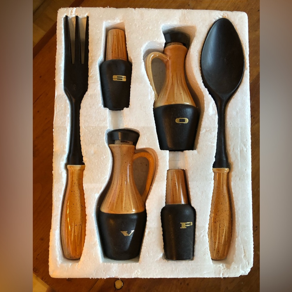 COPY - Hakusan Vintage Salad Set New in Box Never Used MCM 70s